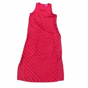 {Vince Camuto} Diagonal Striped Sleeveless Dress